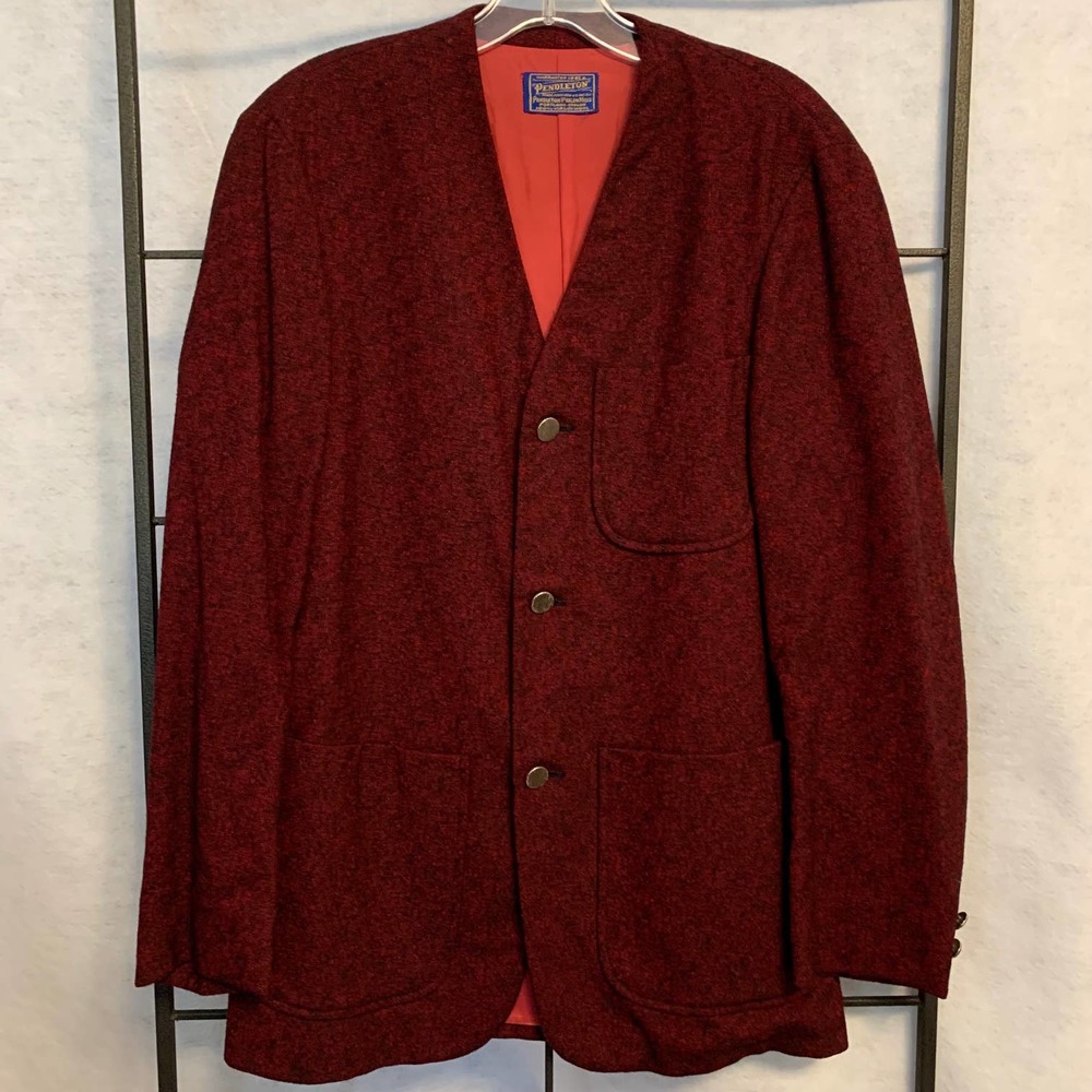 Pendleton Wool Vintage Collarless Blazer Women's - image 1